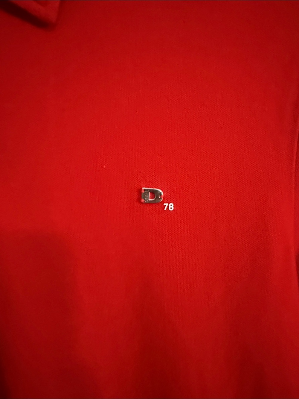 Diesel Red Polo with Zip-Trim Collar - Picture 3 of 8